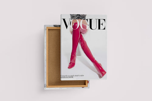 dior, vogue, knee high boots, beauty, pretty, art, kanvas tablo