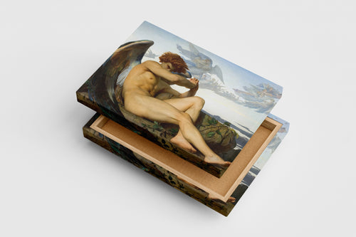 Alexandre Cabanel'in Asi Güzelliği Düşmüş Melek (Lucifer) Romantizm Akımı Kanvas Tablo