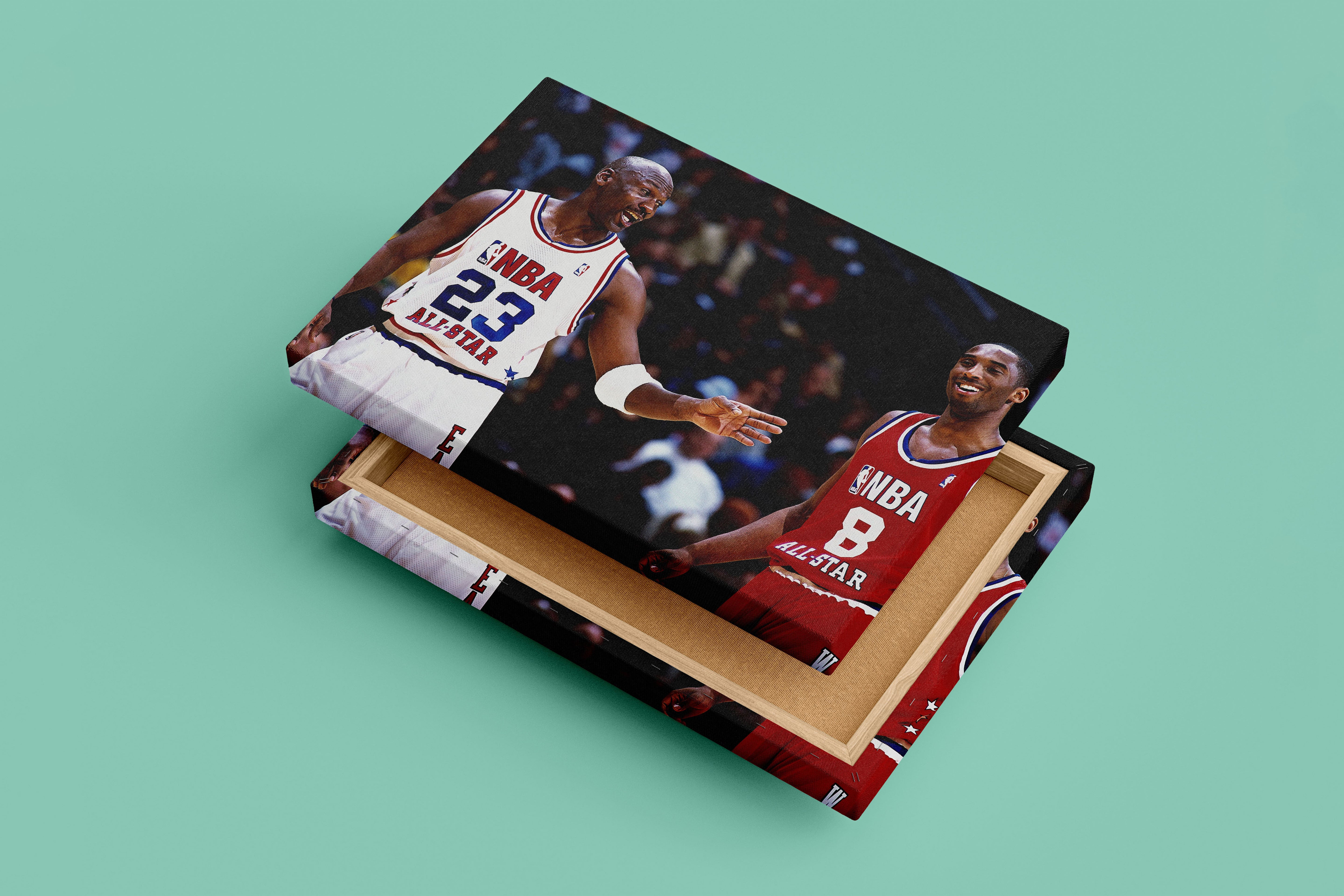 michael jordan, kobe bryant, sport, kanvas tablo