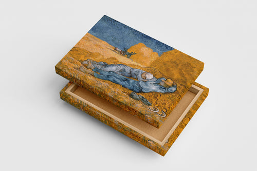 Van Gogh'un Millet Yorumu Öğle Uykusu (The Siesta) Post-Empresyonist Kanvas Tablo