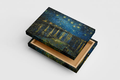 Van Gogh Rhône Nehri Üzerinde Yıldızlı Gece Manzarası Kanvas Tablo