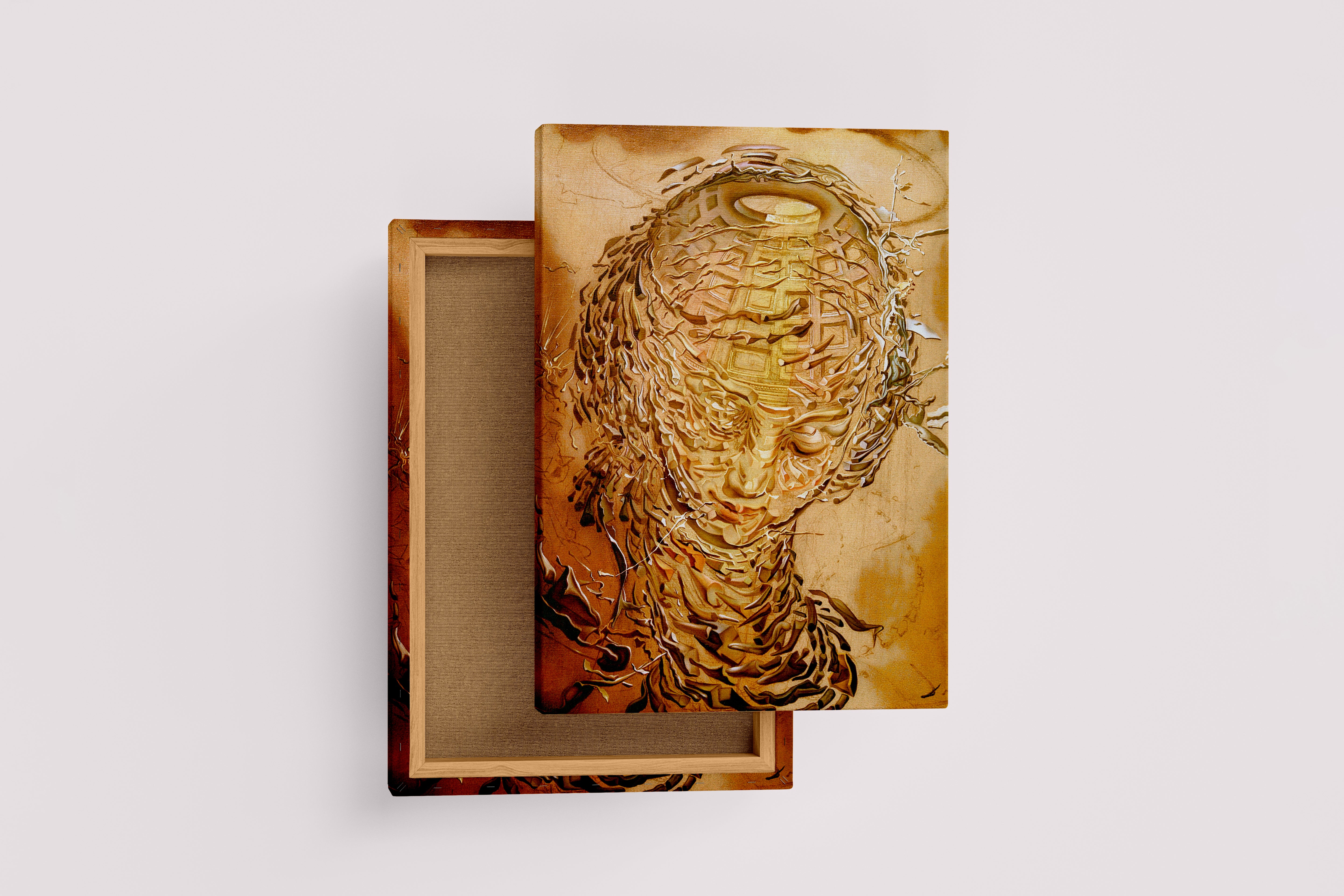 Salvador Dali Melek Yüzlü Portre Sürrealist Kanvas Tablo