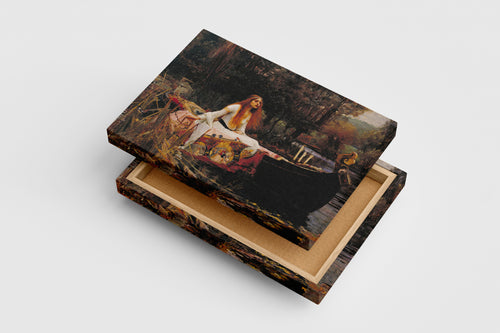 John William Waterhouse'un Romantik Başyapıtı Shalott Leydisi Prerafaelit Kanvas Tablo