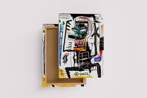 Jean-Michel Basquiat No Money Coming In Soyut Sokak Sanatı Kanvas Tablo