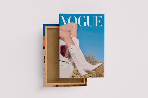 vogue, knee high boots, beauty, pretty, art, kanvas tablo