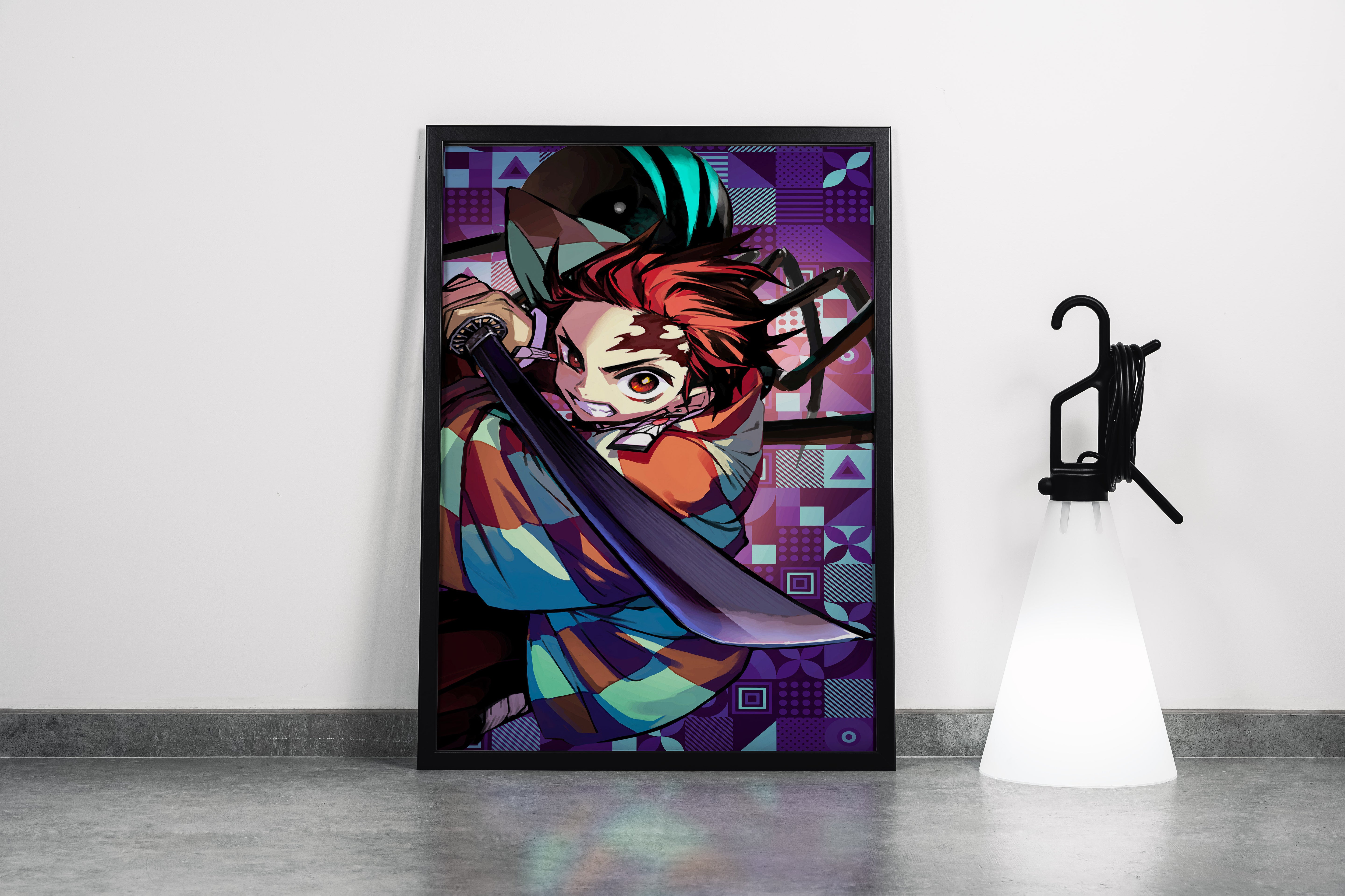 demon slayer model 12, series, anime, gaming art, art, kanvas tablo