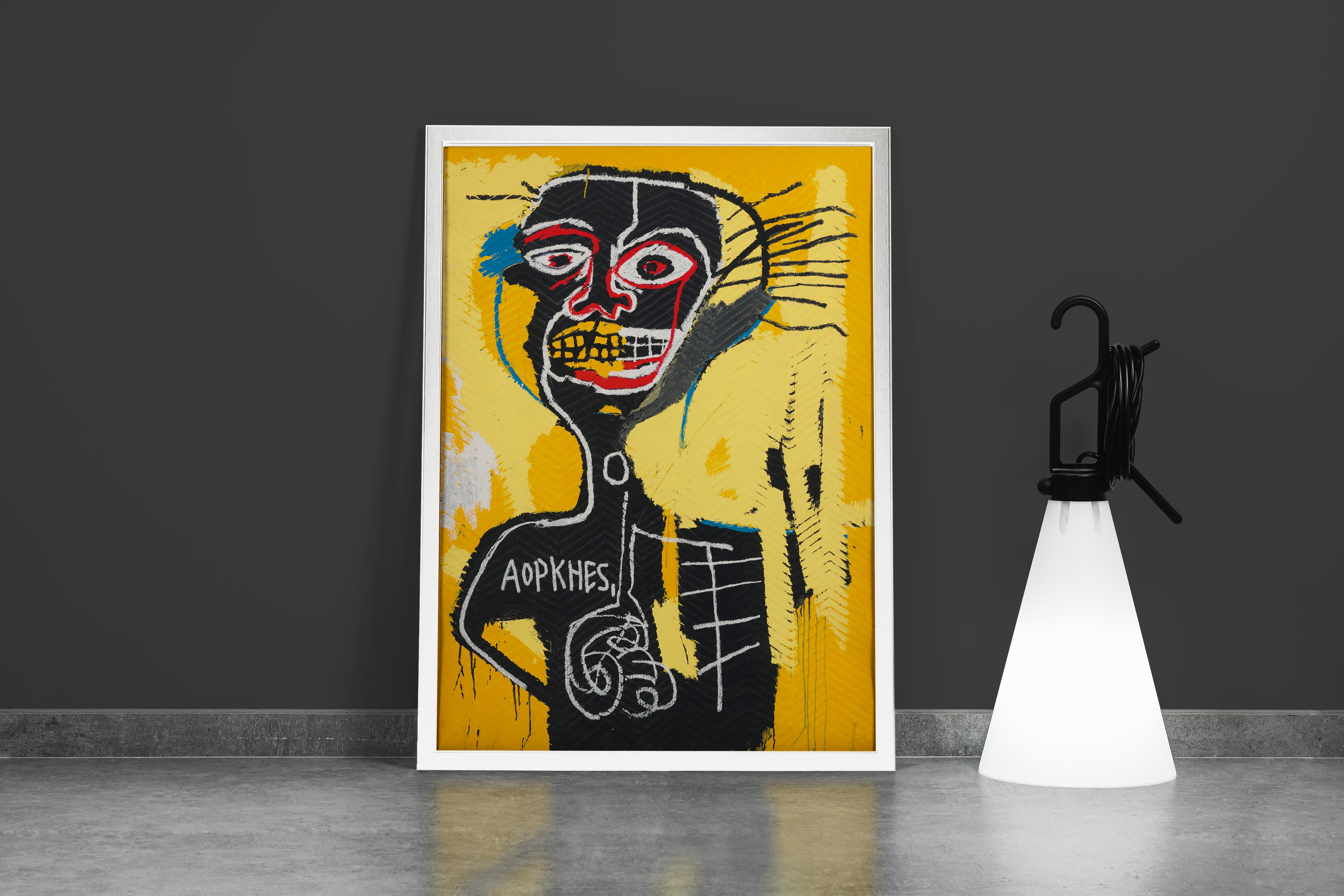 Jean-Michel Basquiat Anatomik Figür Soyut Sanat Kanvas Tablo