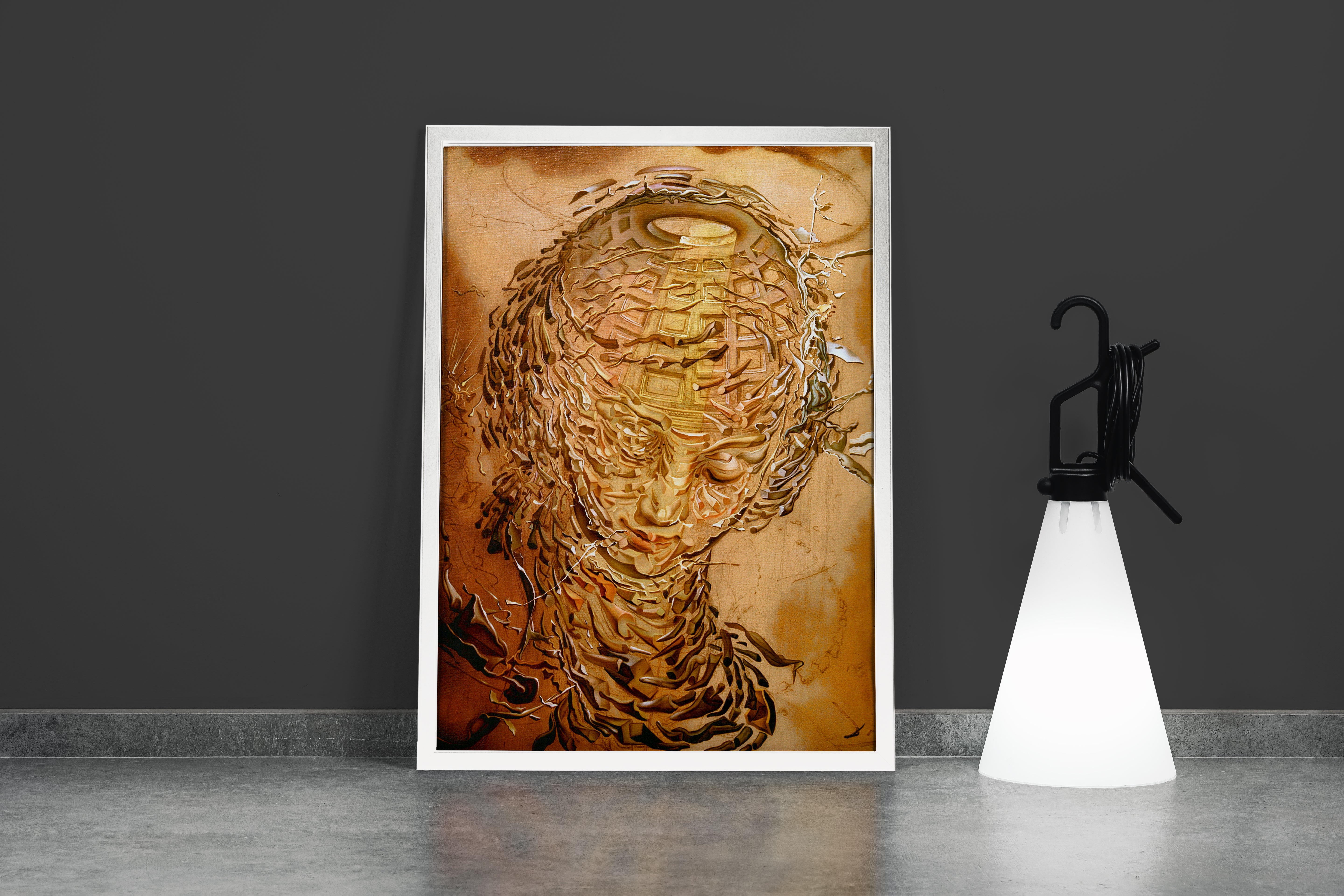 Salvador Dali Melek Yüzlü Portre Sürrealist Kanvas Tablo