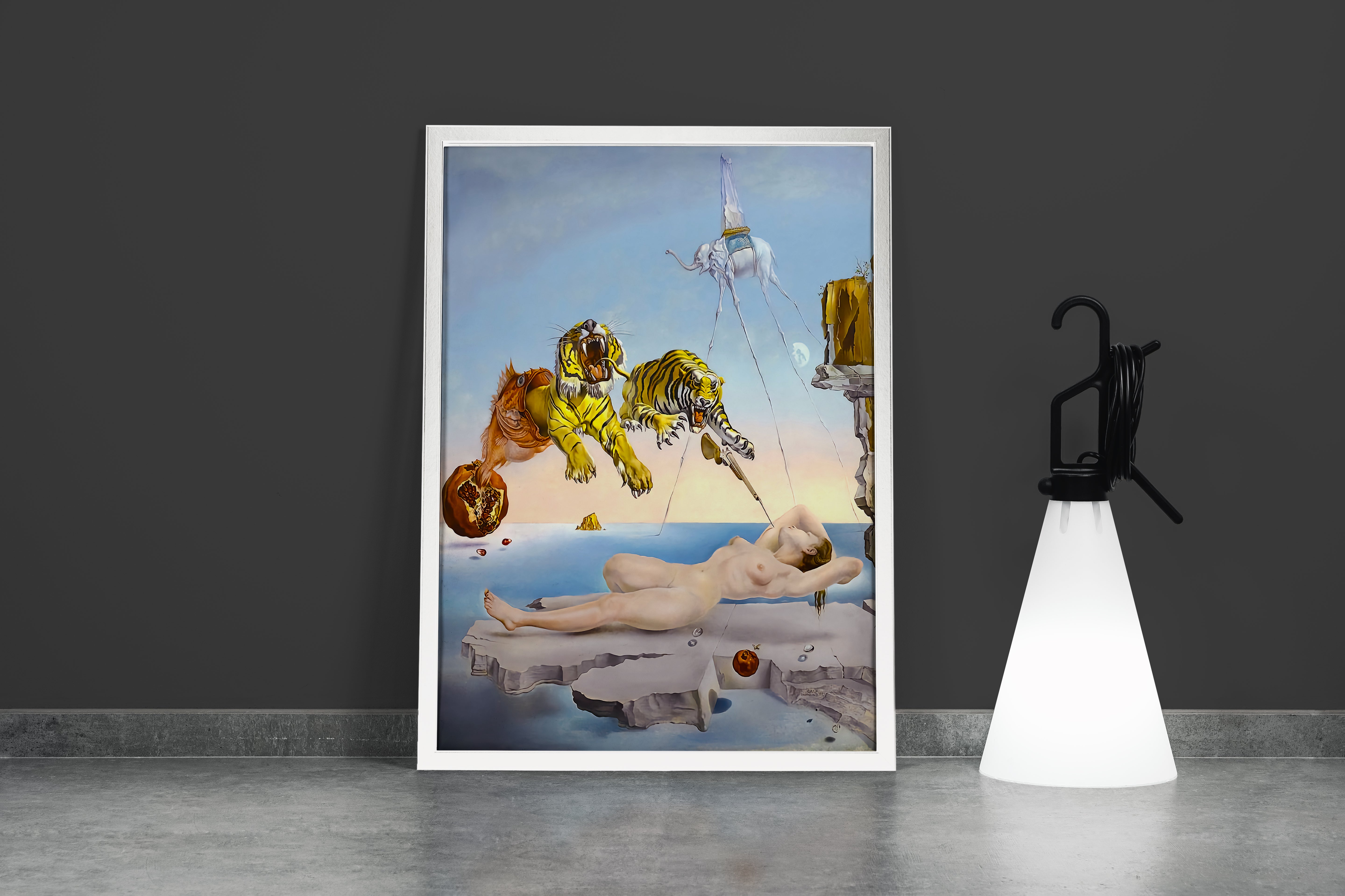 Salvador Dali Bir Arının Uçuşu Nedeniyle Uyanan Rüya Kanvas Tablo