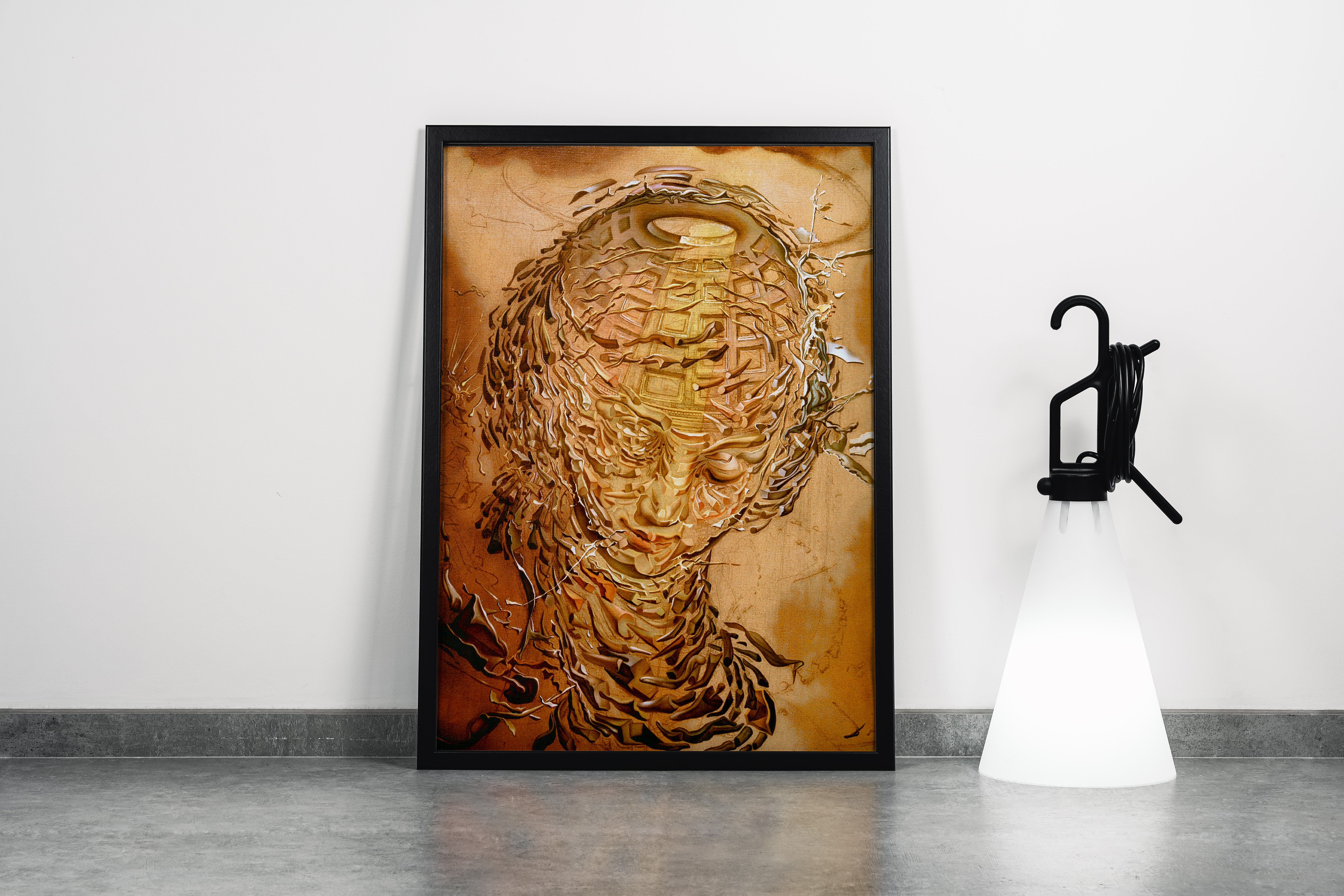 Salvador Dali Melek Yüzlü Portre Sürrealist Kanvas Tablo