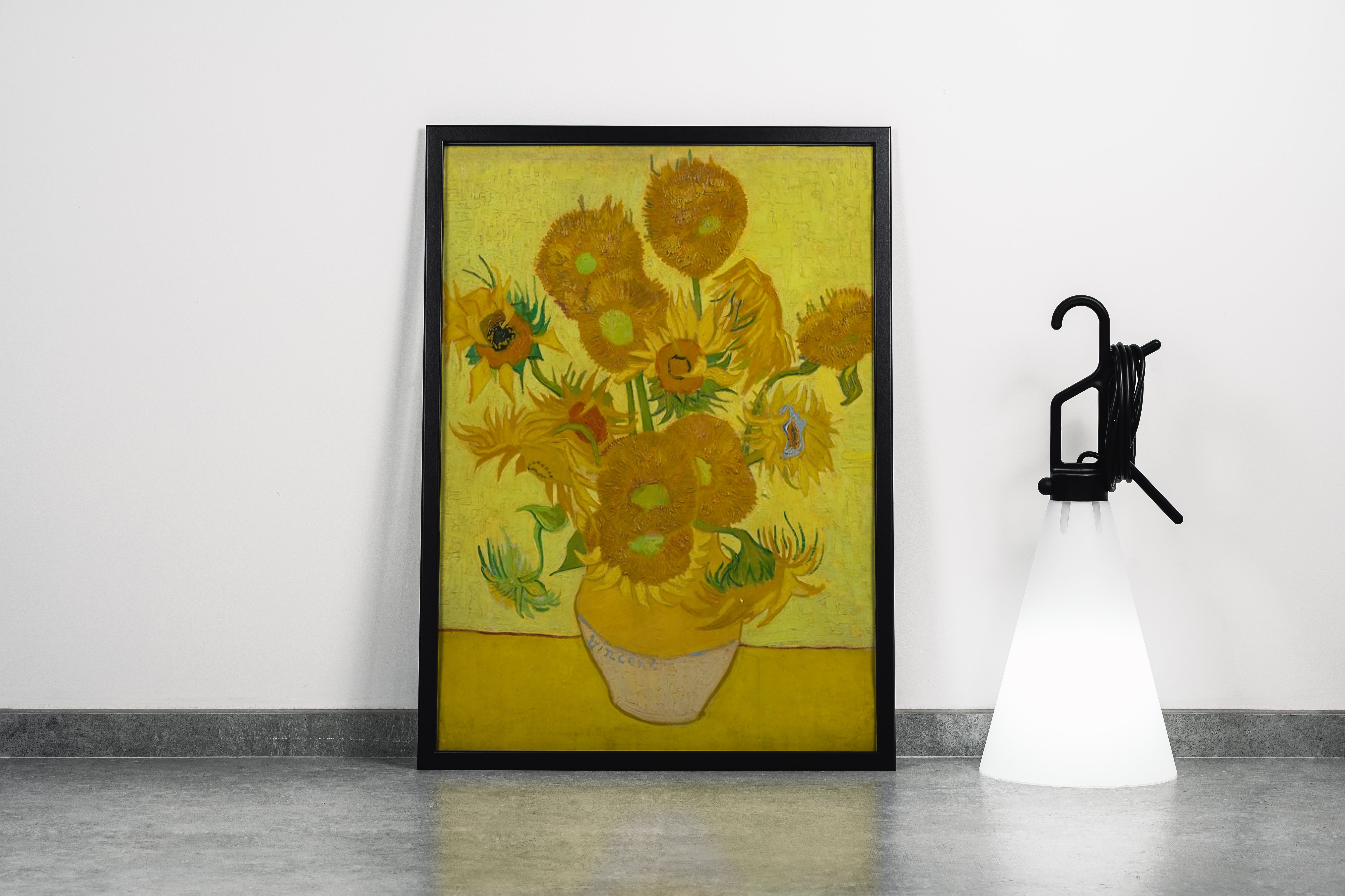 Vincent van Gogh Ayçiçekleri Serisi Sarı Vazo Arles Post-Empresyonist Kanvas Tablo