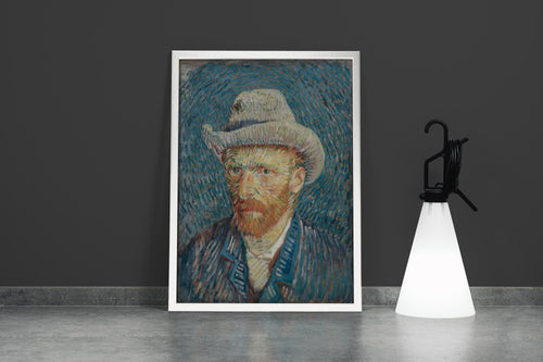 Vincent Van Gogh Gri Keçe Şapkalı Otoportre Kanvas Tablo