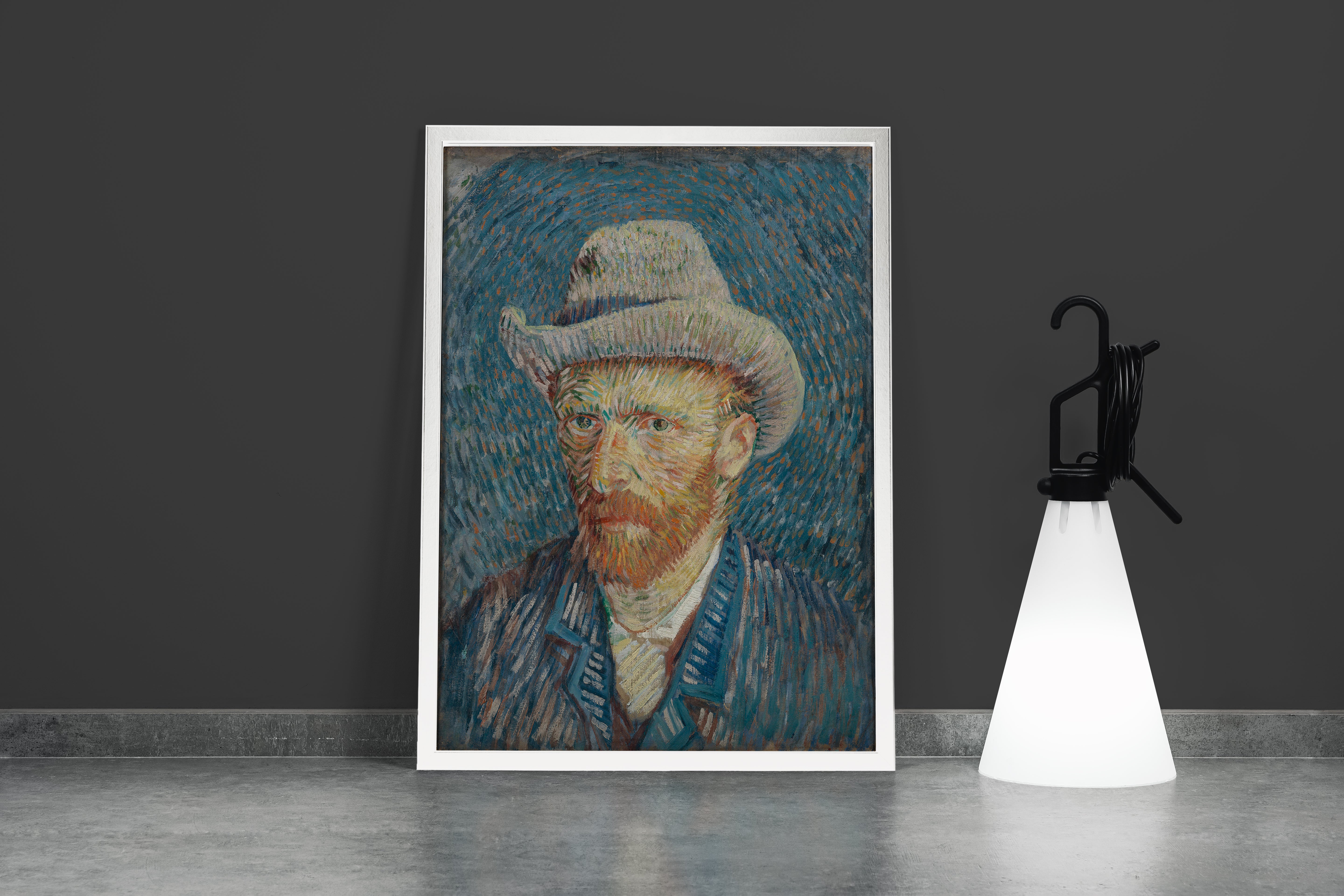 Vincent Van Gogh Gri Keçe Şapkalı Otoportre Kanvas Tablo