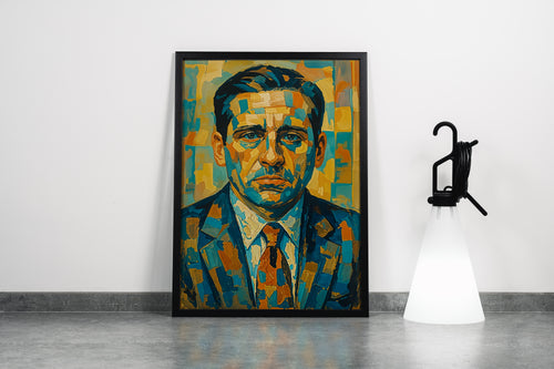 ai creation, the office, michael ceremony, ai art, art, kanvas tablo