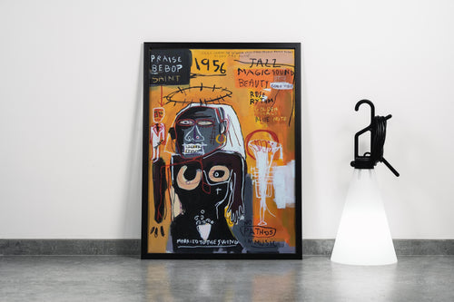 Jean-Michel Basquiat Praise Bebop Jazz Soyut Ekspresyon Kanvas Tablo