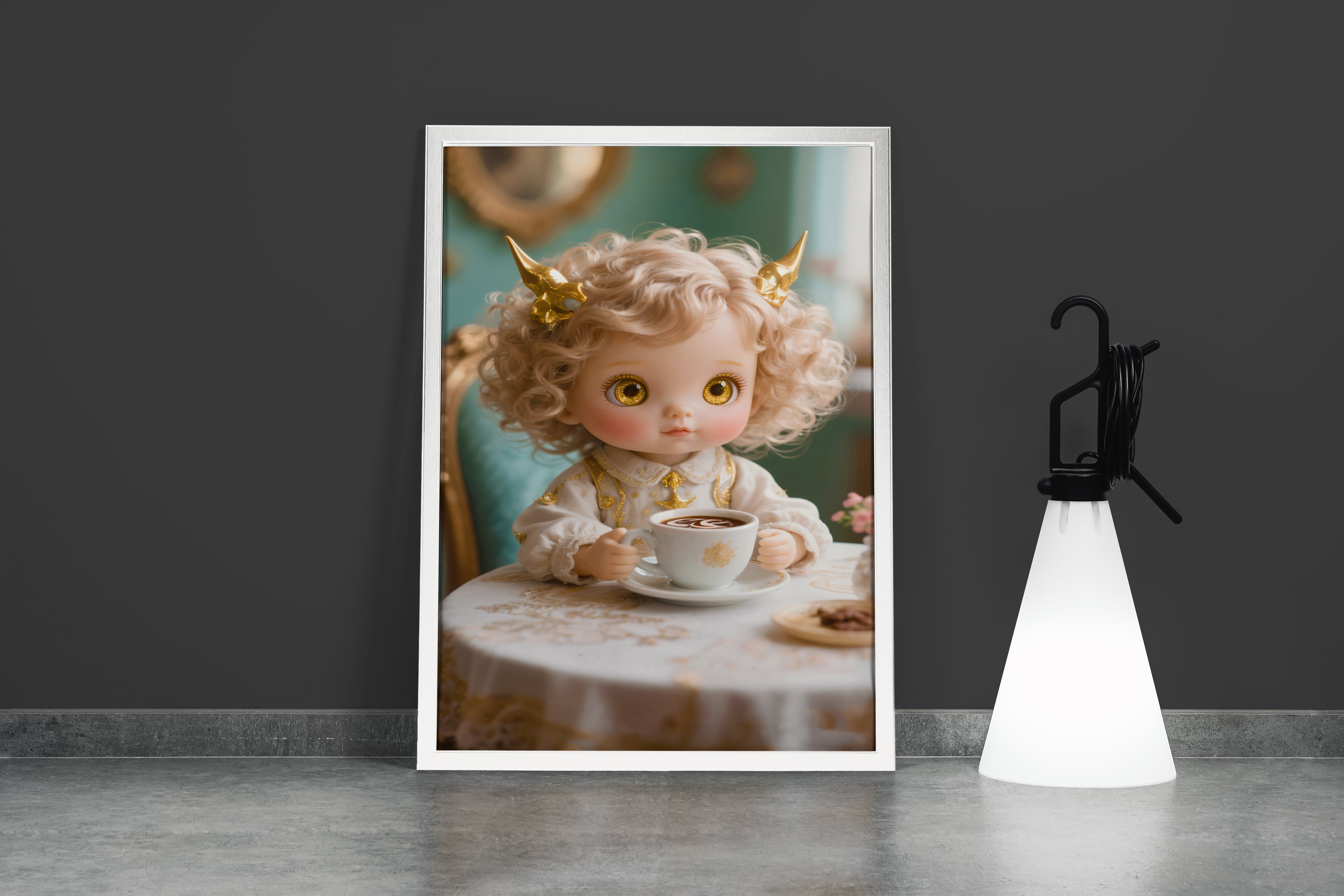 ai creation, baby doll model 1, kid, ai art, art, kanvas tablo