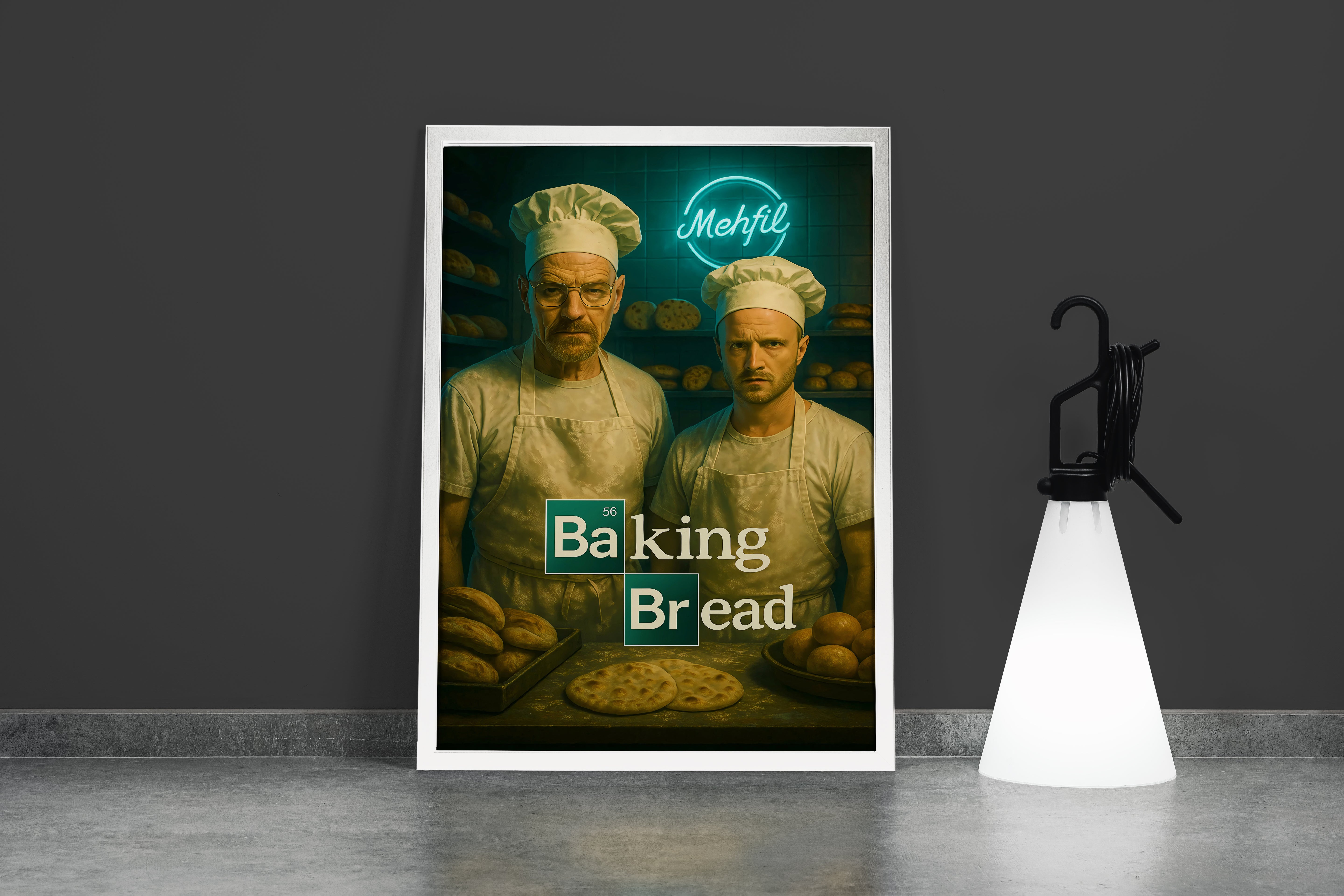 ai creation, breaking bread, breaking bad, series, ai art, art, kanvas tablo