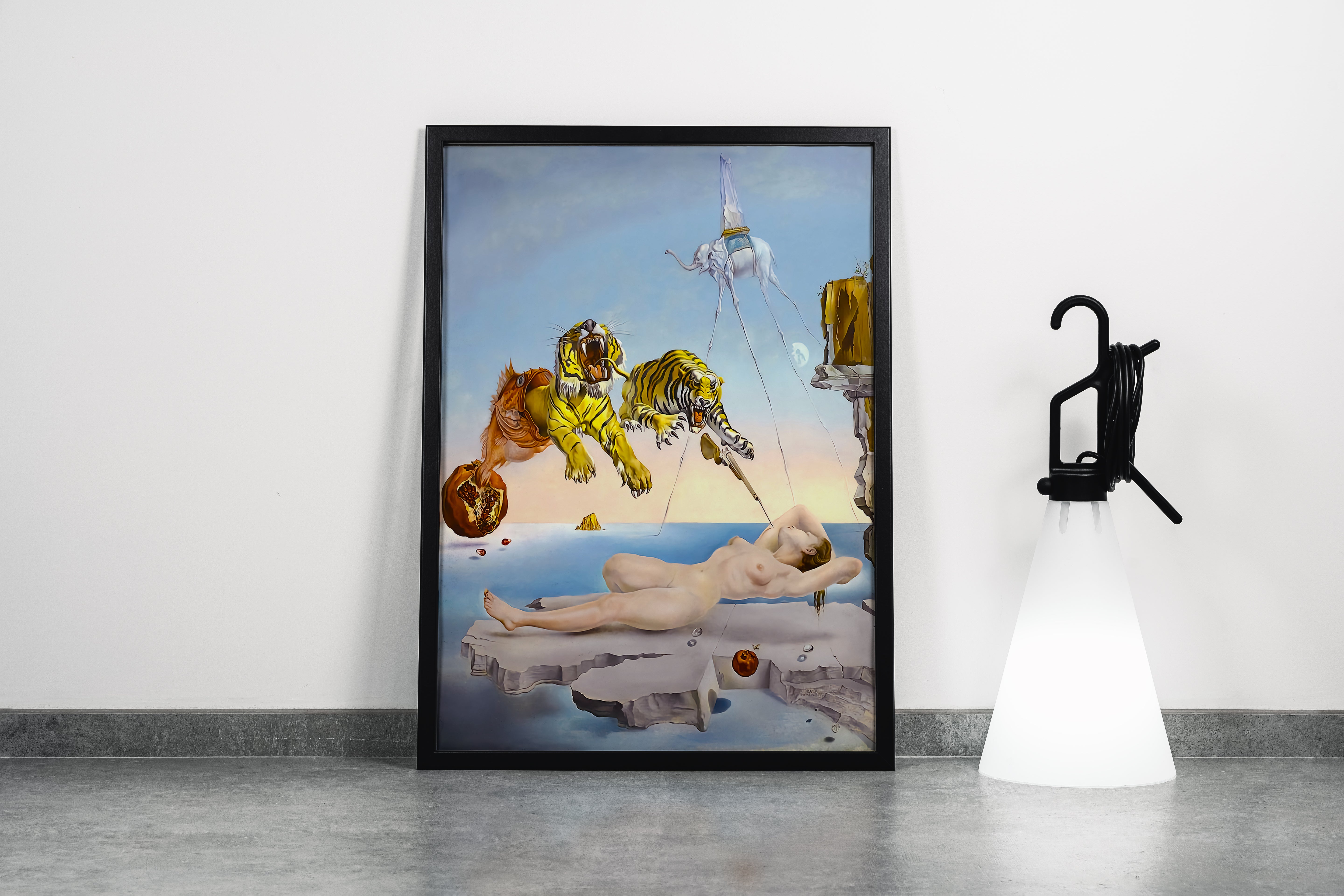 Salvador Dali Bir Arının Uçuşu Nedeniyle Uyanan Rüya Kanvas Tablo