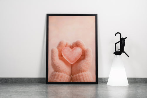ai creation, a handful of hearts in the childs hands, ai art, art, kanvas tablo