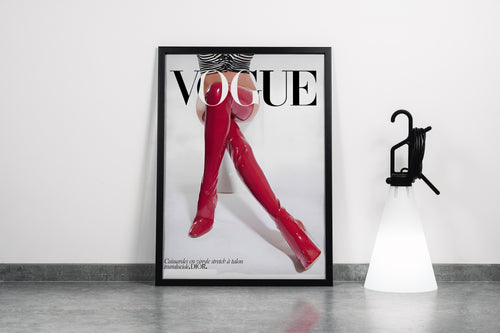 dior, vogue, knee high boots, beauty, pretty, art, kanvas tablo