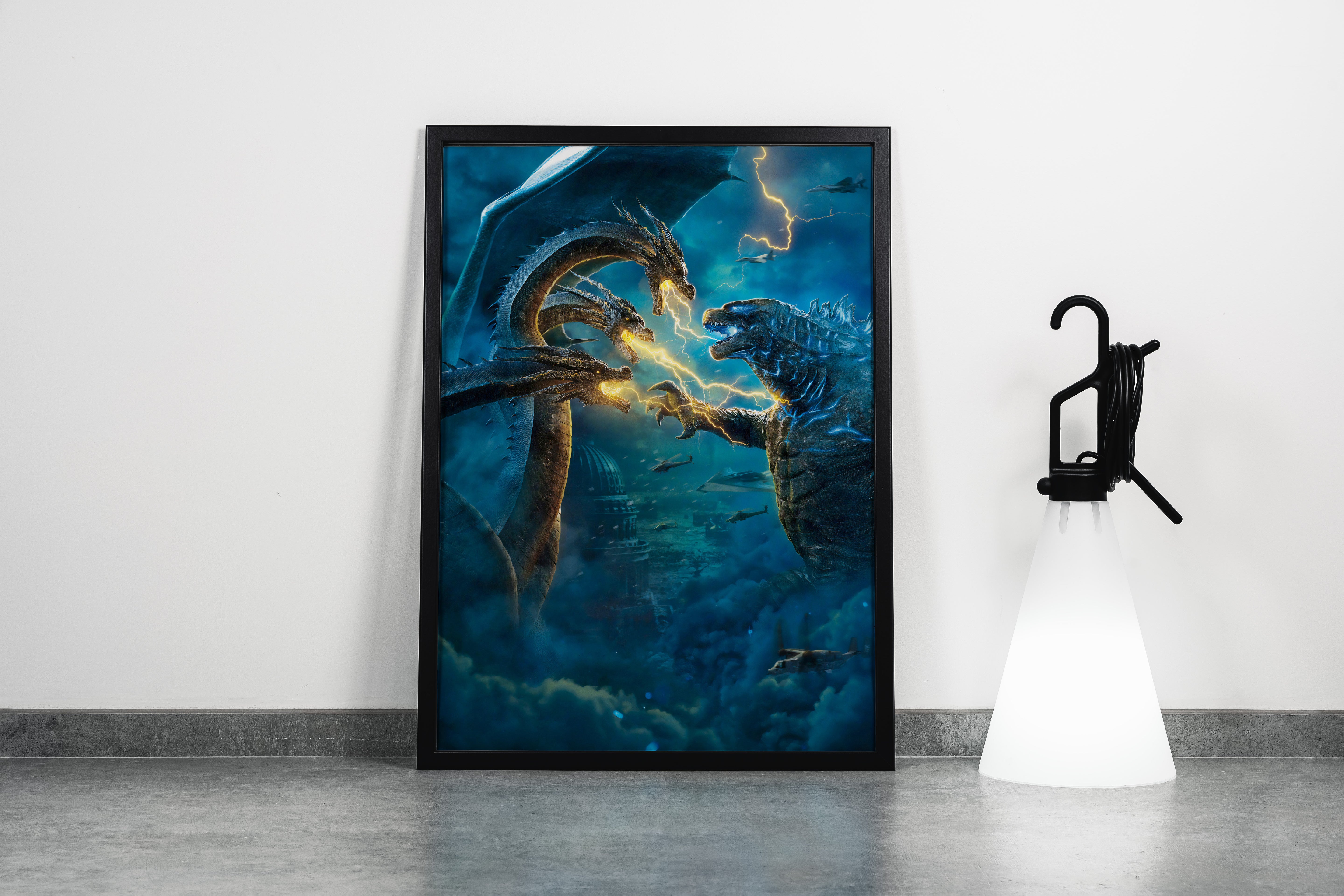 godzilla model 2, movies, art, kanvas tablo