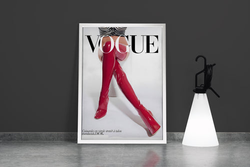 dior, vogue, knee high boots, beauty, pretty, art, kanvas tablo