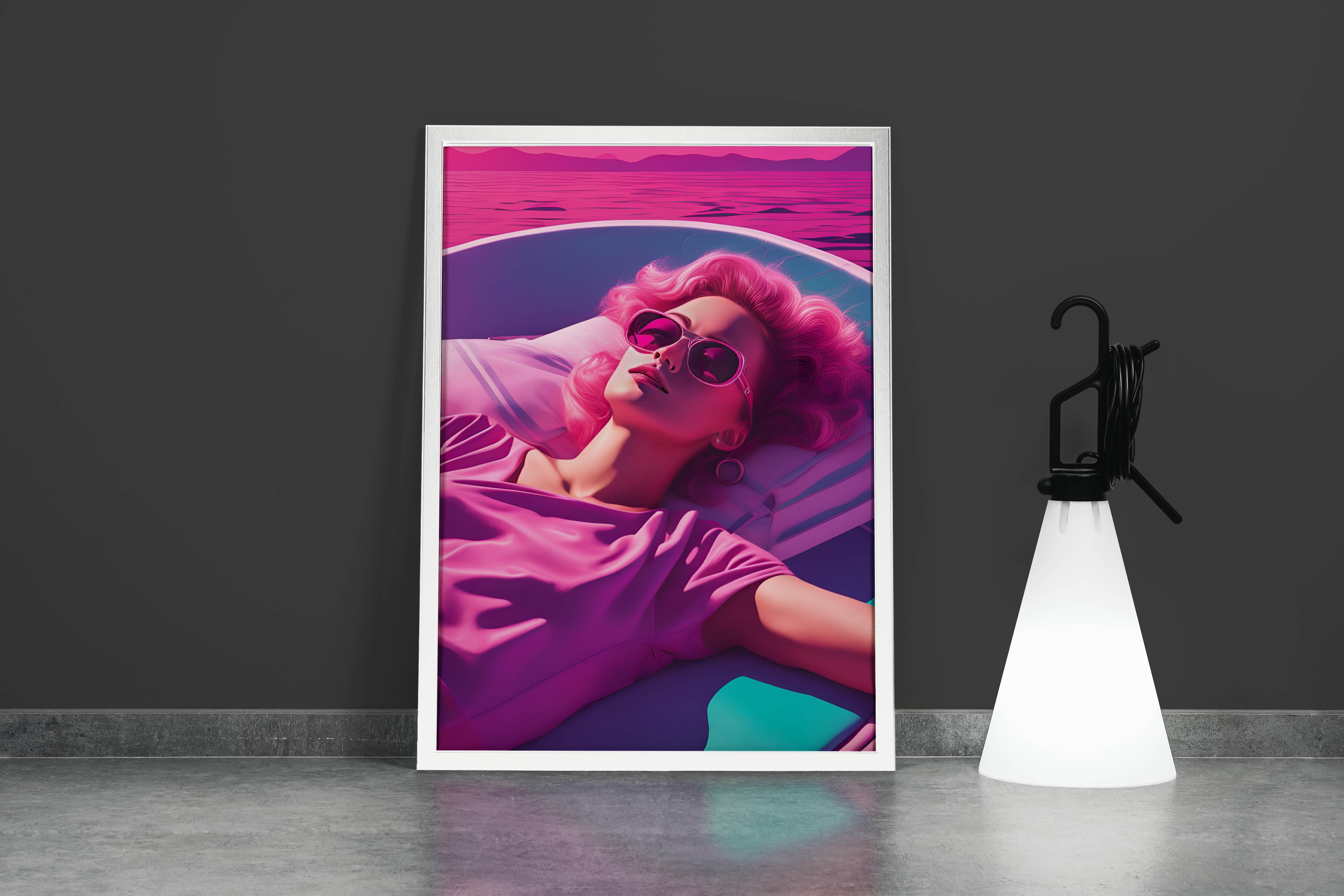 retrowave vogue, pop art, beauty, art, kanvas tablo