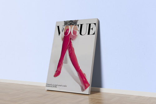 dior, vogue, knee high boots, beauty, pretty, art, kanvas tablo