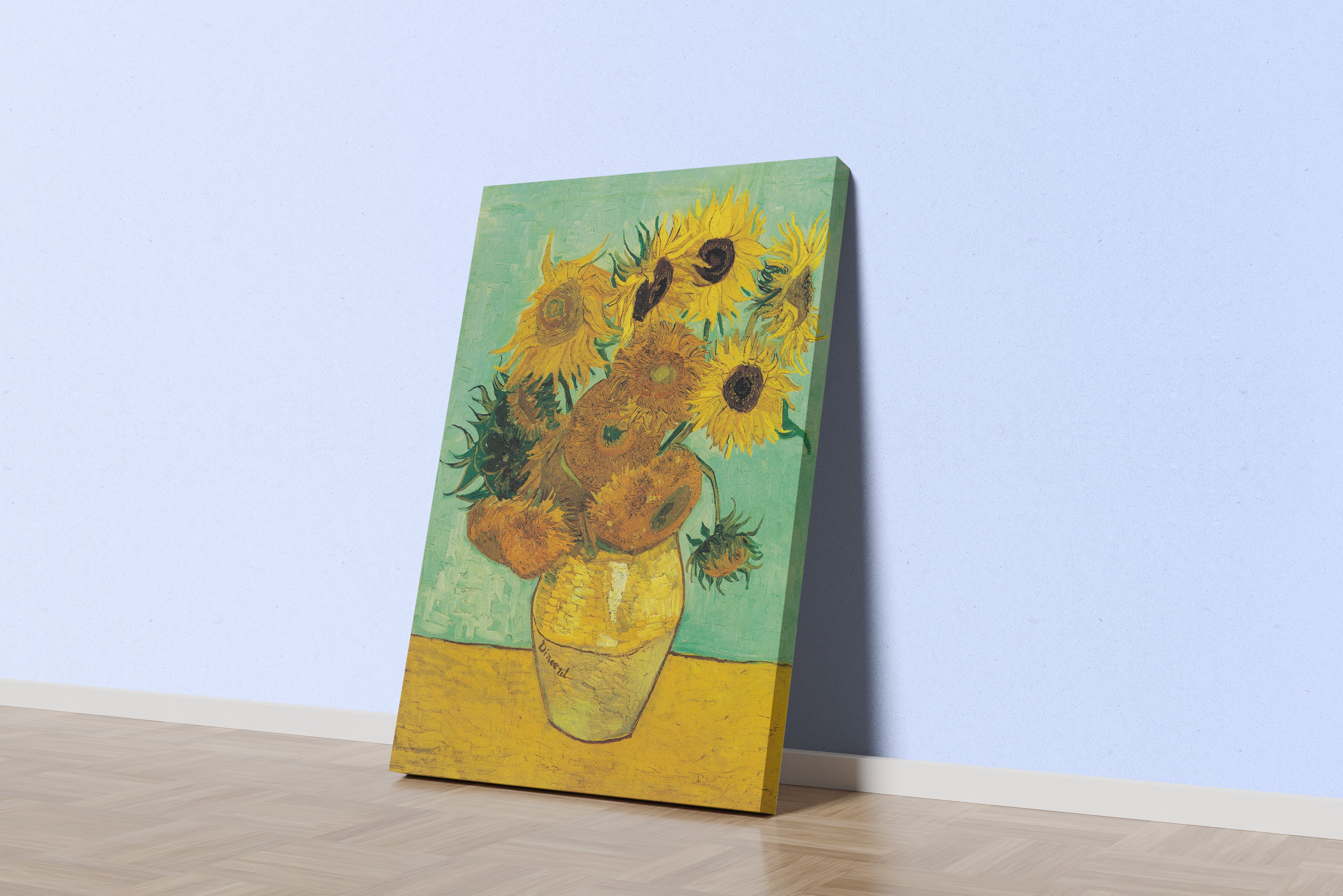 Vincent van Gogh Ayçiçekleri Vazoda Natürmort Kanvas Tablo