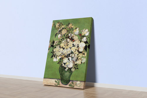 Vincent van Gogh Beyaz Güller Vazoda Kanvas Tablo