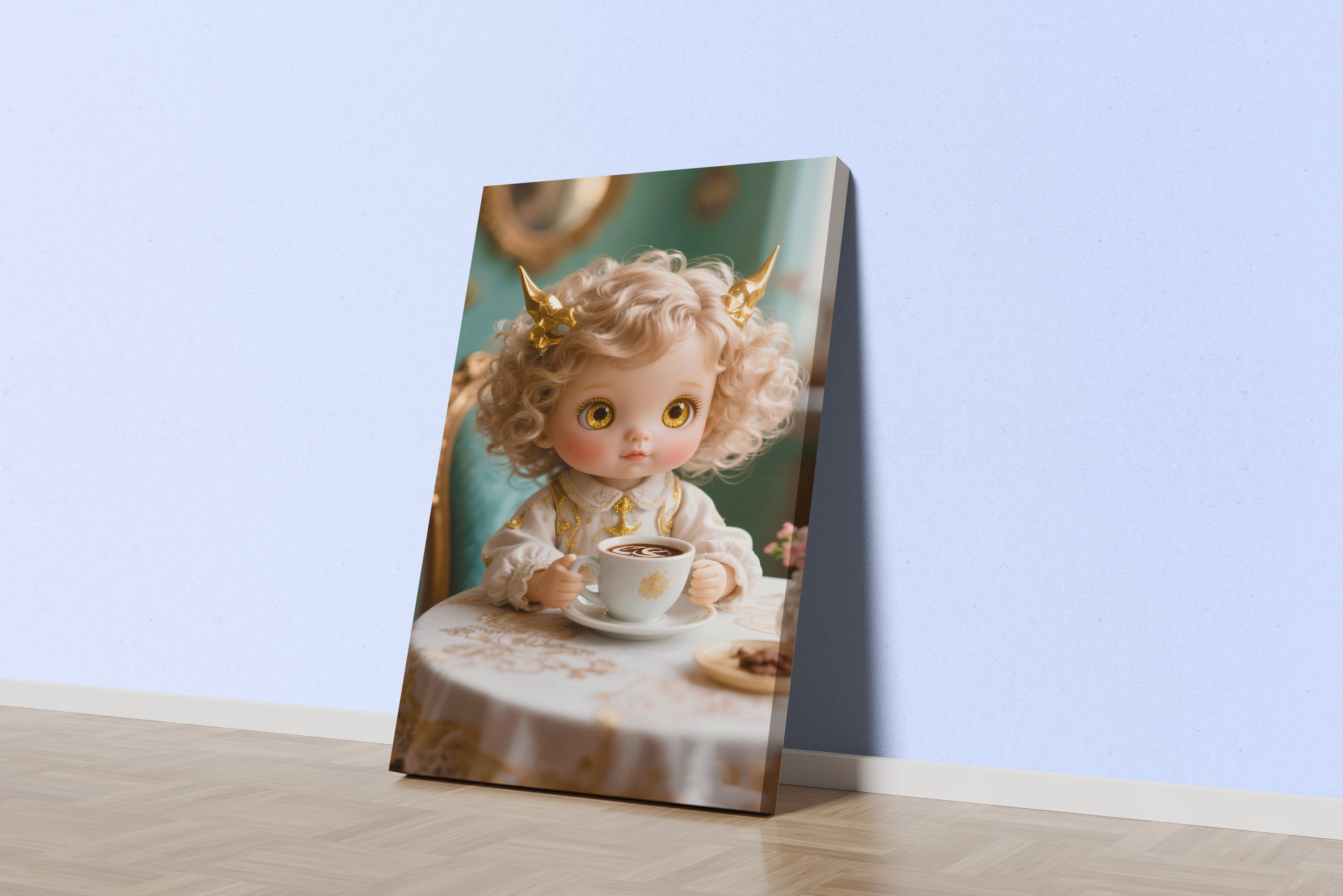 ai creation, baby doll model 1, kid, ai art, art, kanvas tablo