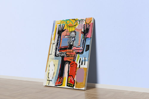 Jean-Michel Basquiat Basketball Goal Sokak Sanatı Kanvas Tablo