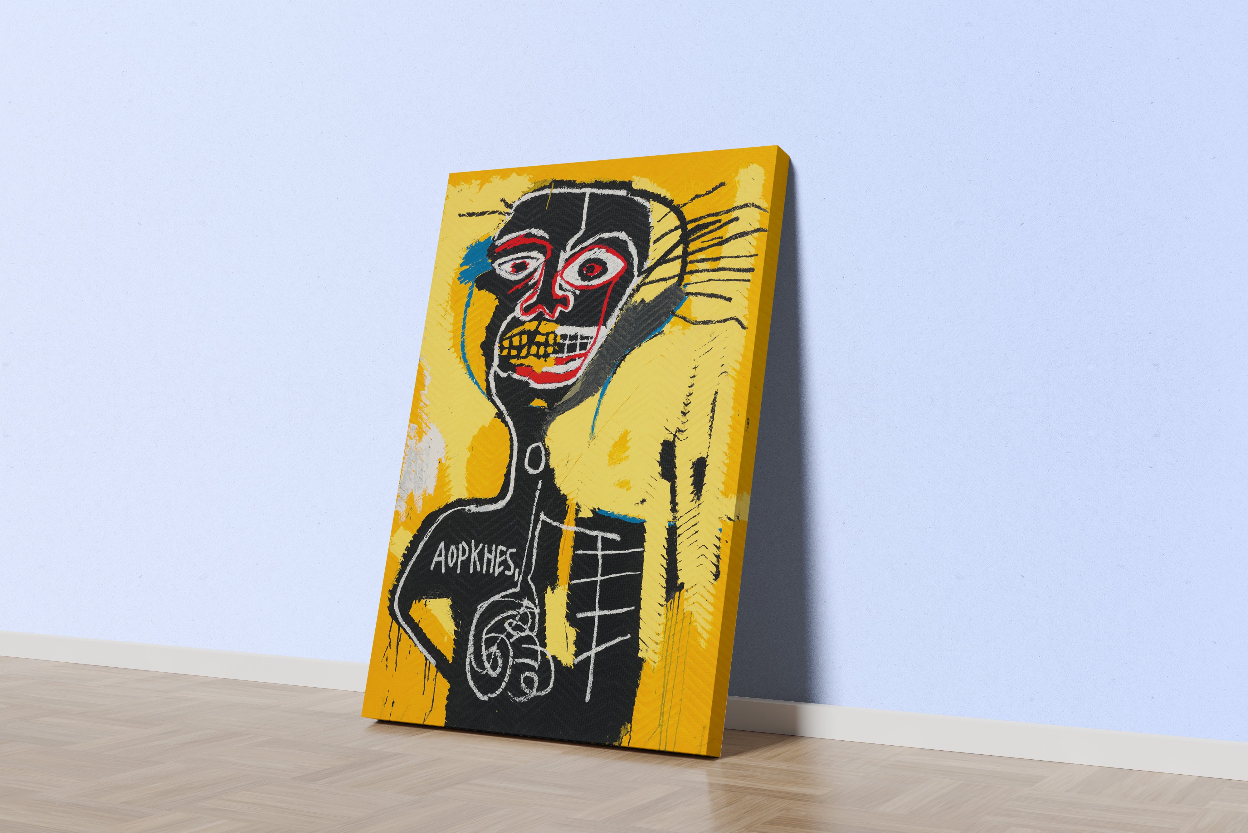 Jean-Michel Basquiat Anatomik Figür Soyut Sanat Kanvas Tablo