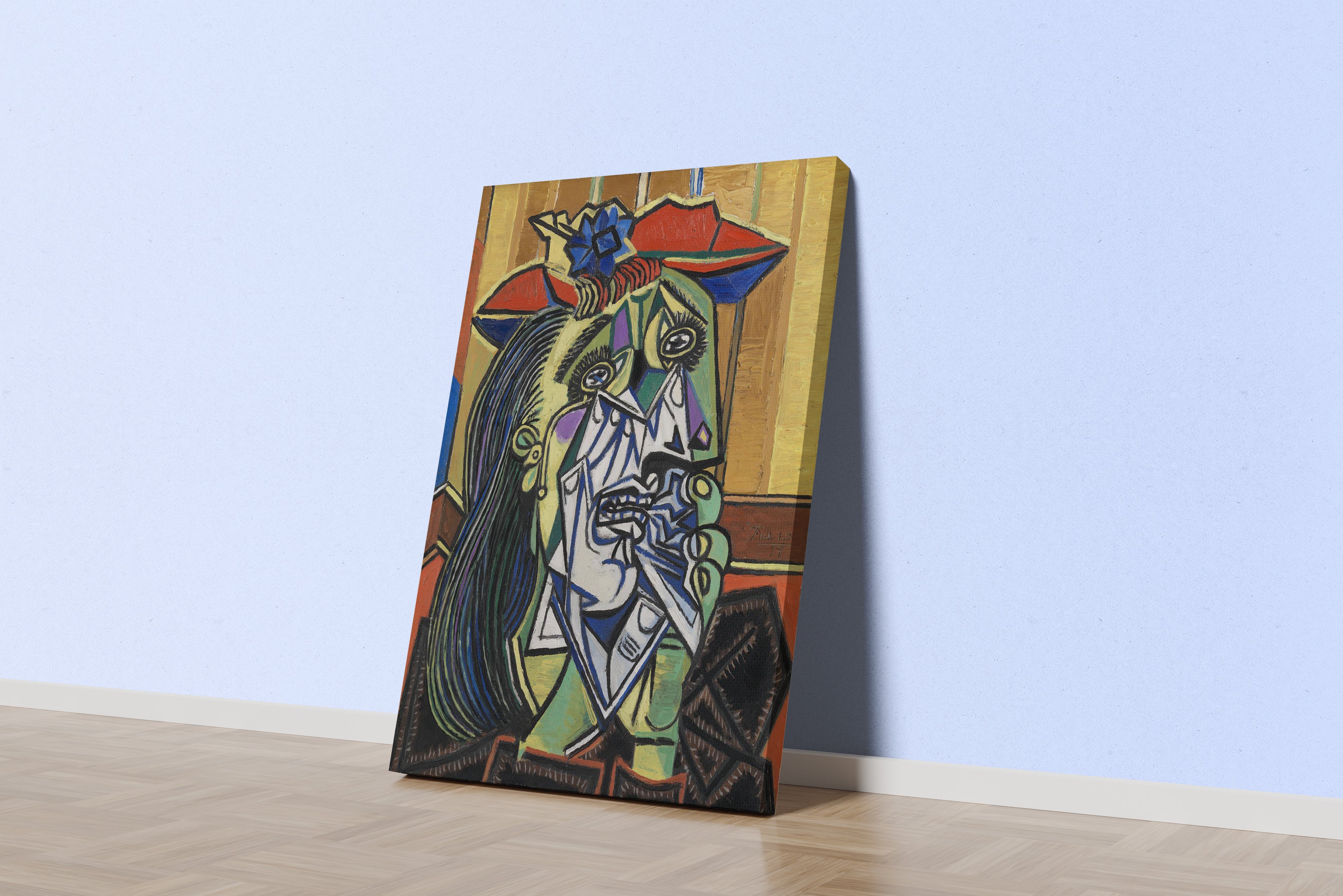 Pablo Picasso Weeping Woman Soyut Ekspresyon Kanvas Tablo