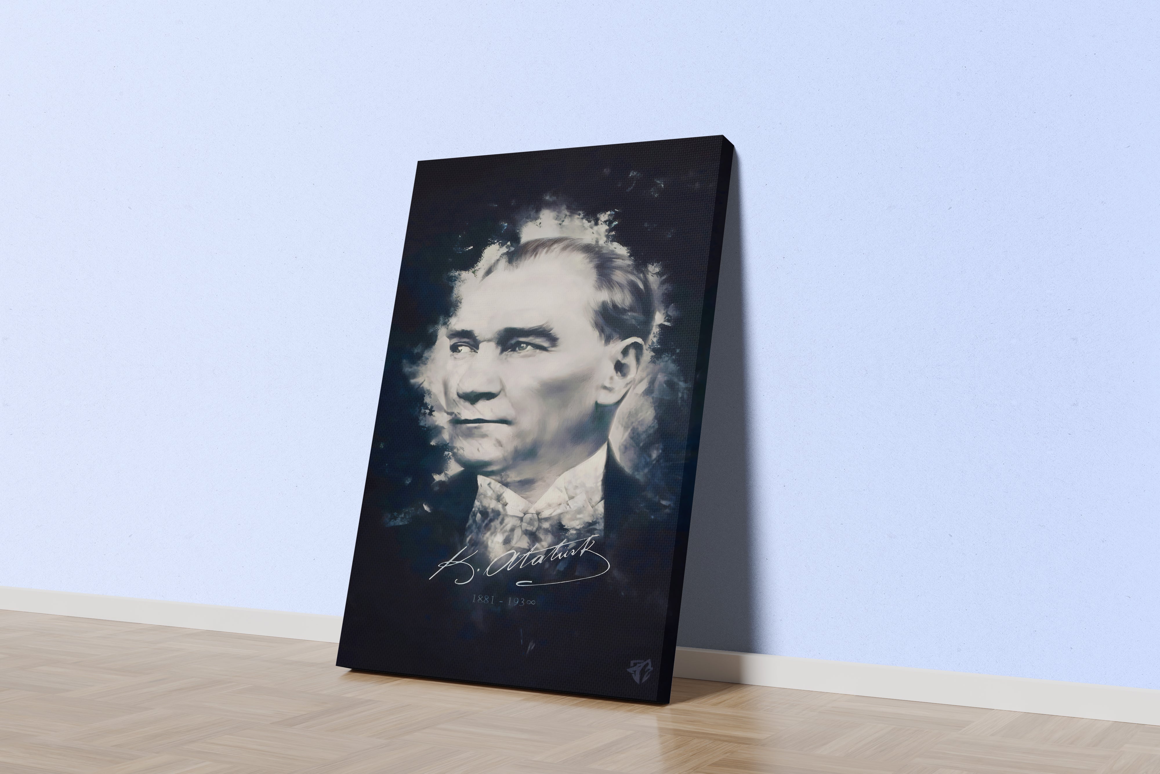 Atatürk portre model 21, art, kanvas tablo