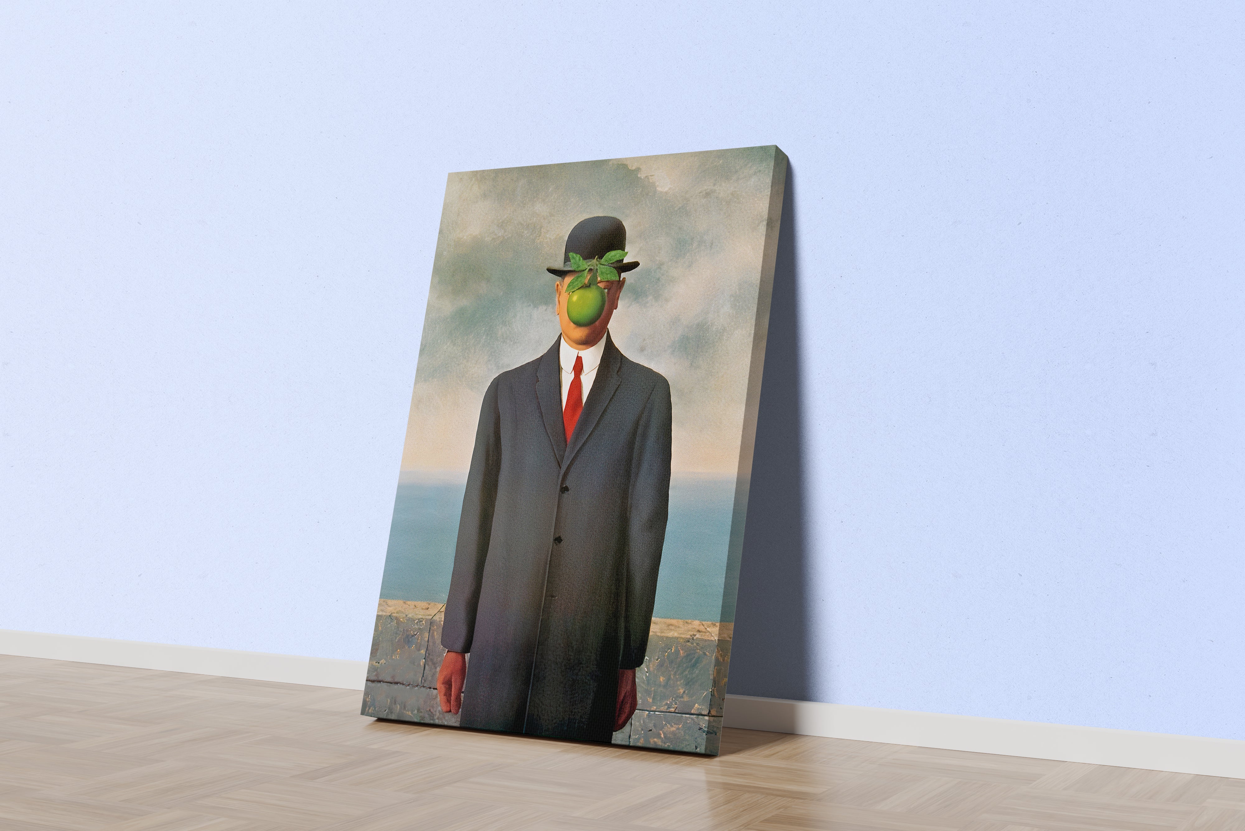 René Magritte The Son of Man Sürrealist Sanat Kanvas Tablo
