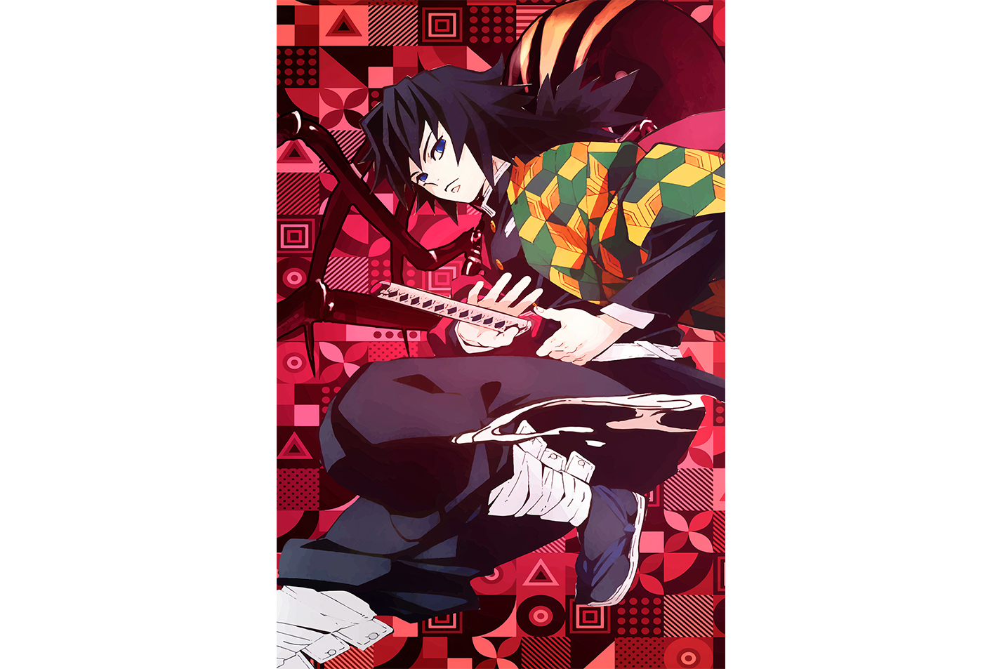 demon slayer model 15, series, anime, gaming art, art, kanvas tablo