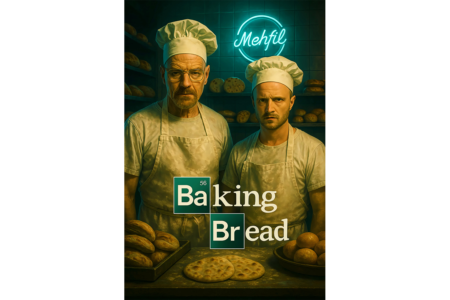 ai creation, breaking bread, breaking bad, series, ai art, art, kanvas tablo