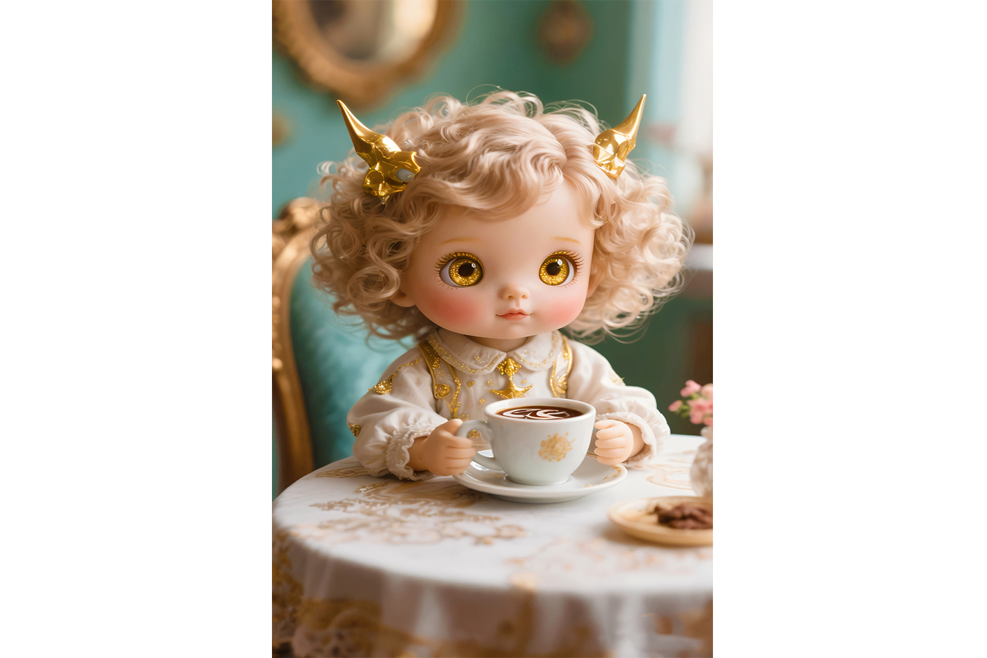 ai creation, baby doll model 1, kid, ai art, art, kanvas tablo