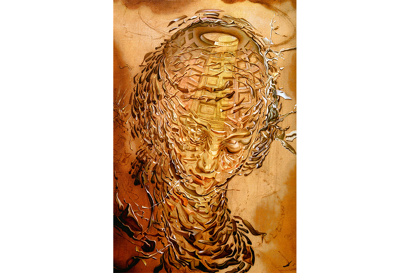 Salvador Dali Melek Yüzlü Portre Sürrealist Kanvas Tablo