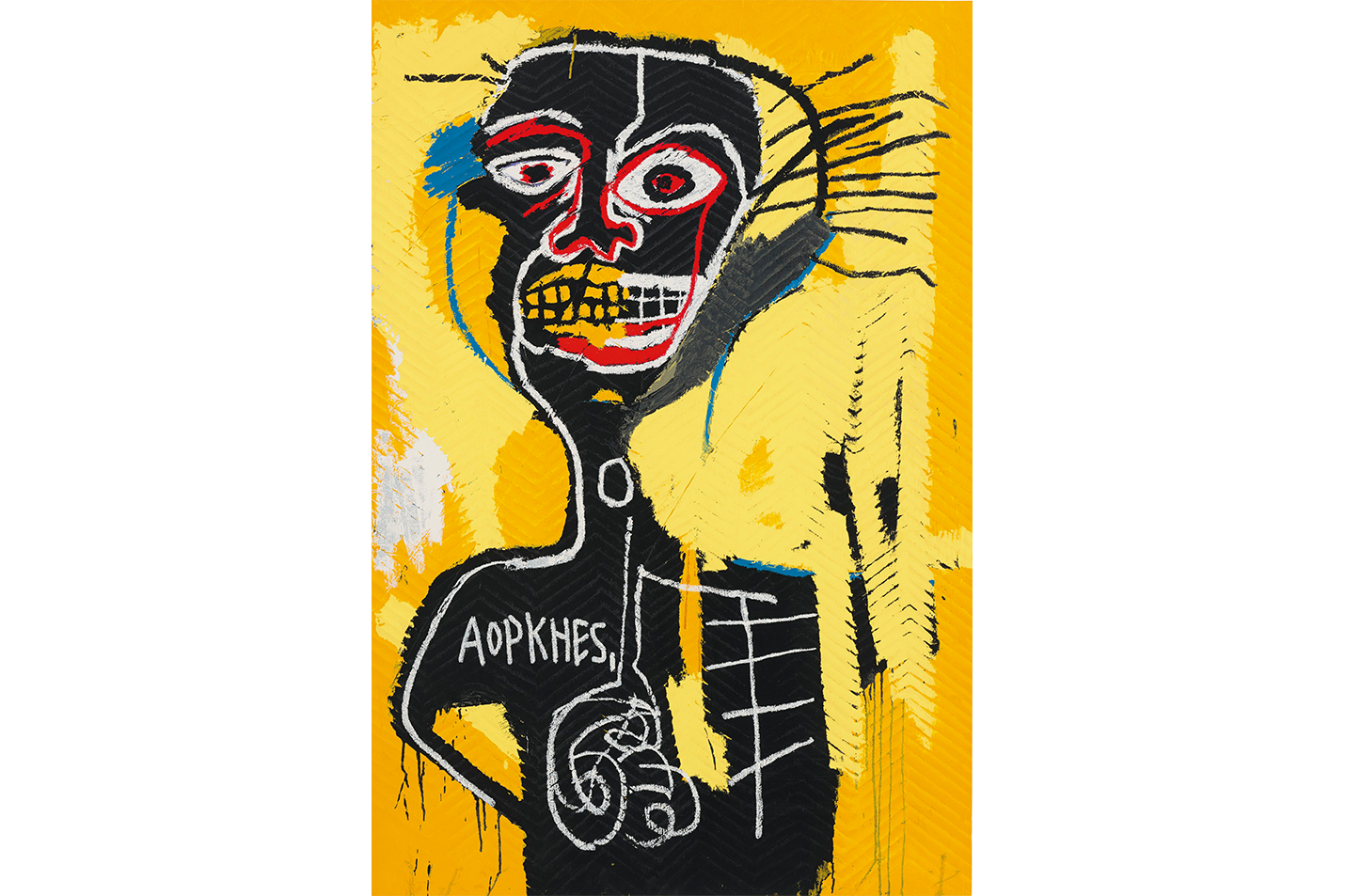 Jean-Michel Basquiat Anatomik Figür Soyut Sanat Kanvas Tablo