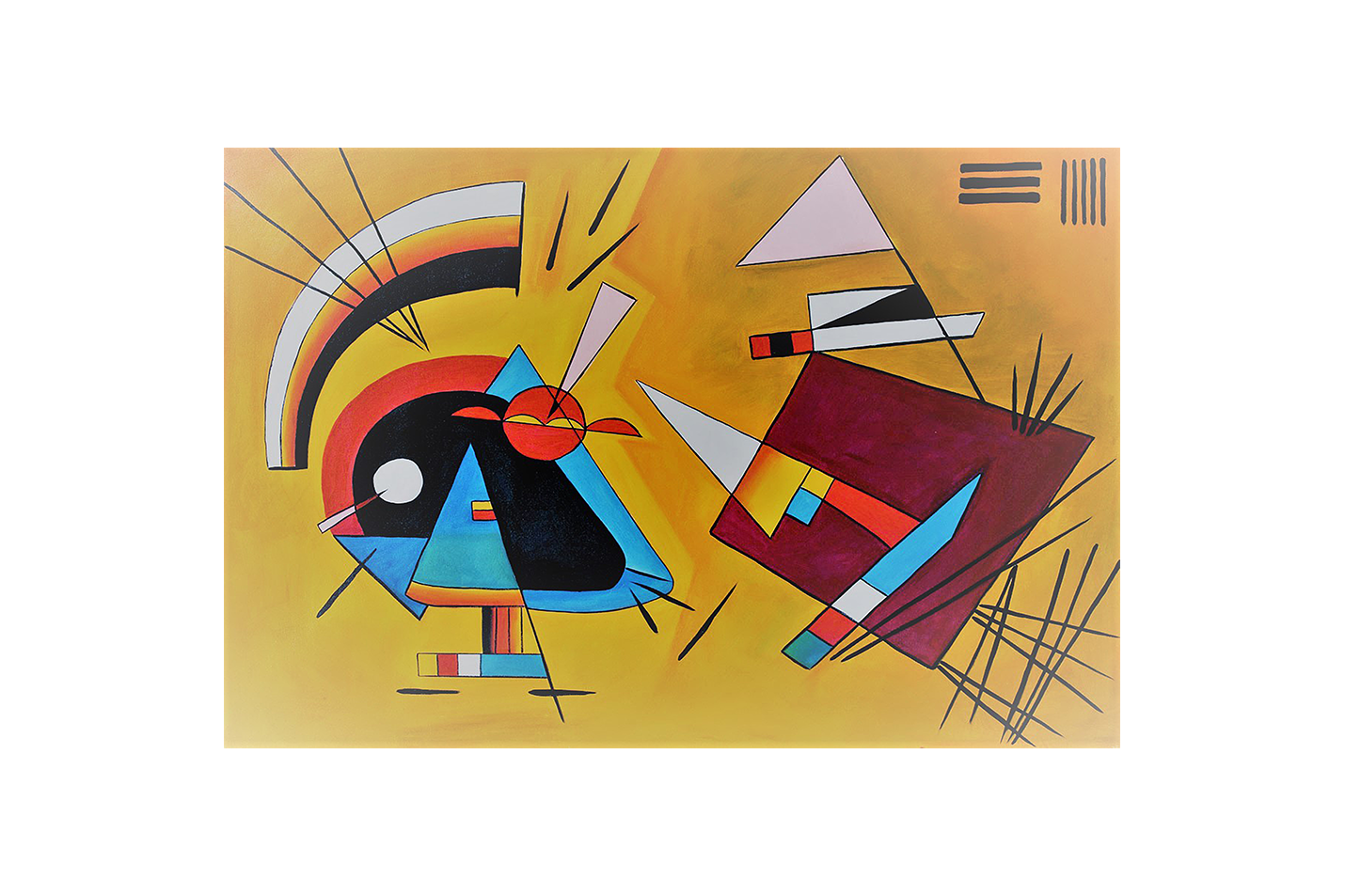 Wassily Kandinsky Swinging (Salınım) Bauhaus Dönemi Soyut Kanvas Tablo
