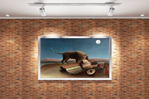 Henri Rousseau Uyuyan Çingene Naif Sanat Kanvas Tablo
