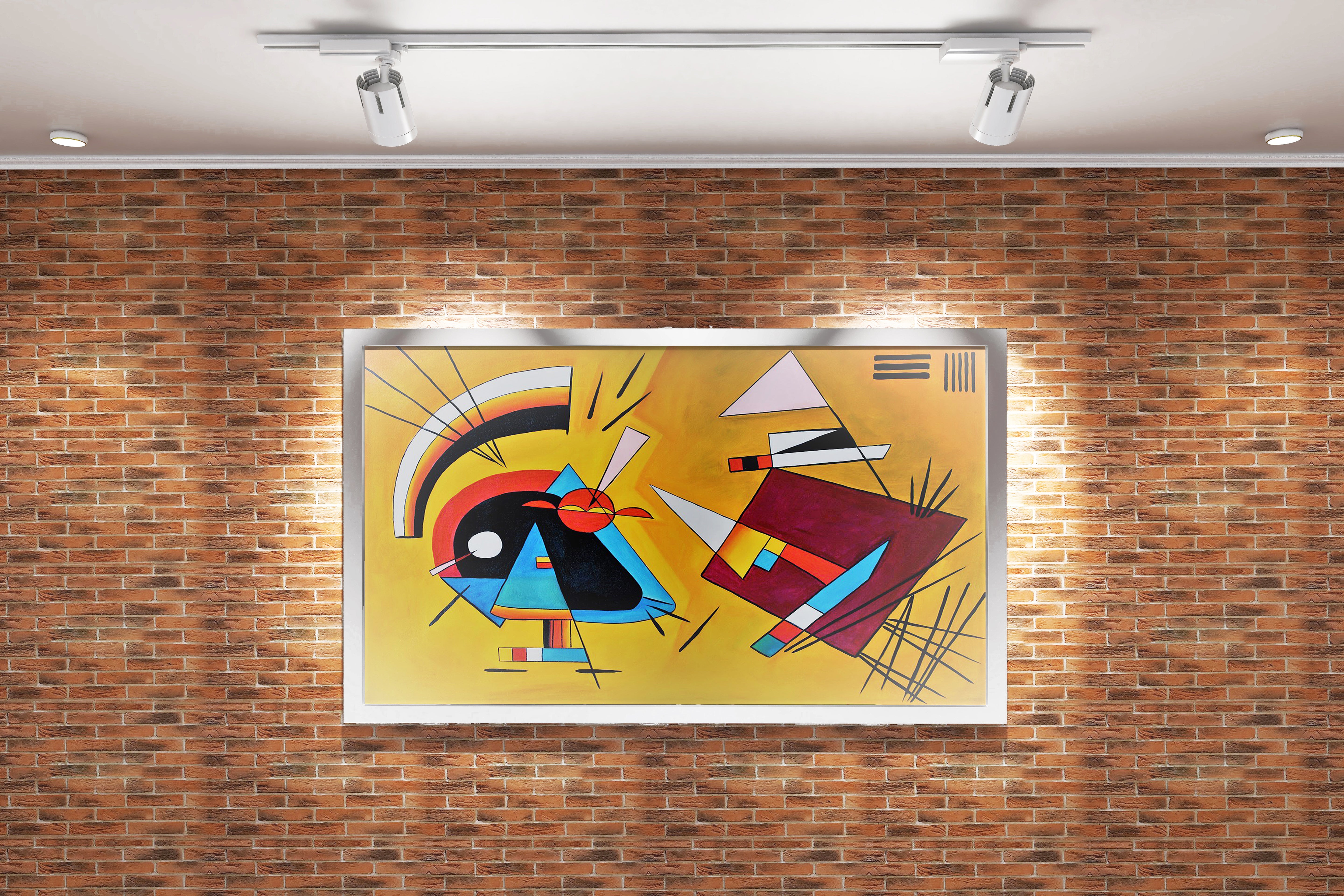 Wassily Kandinsky Swinging (Salınım) Bauhaus Dönemi Soyut Kanvas Tablo