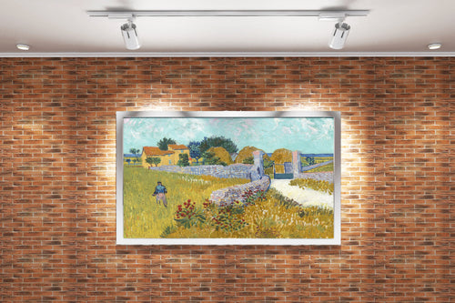 Vincent van Gogh'un Arles Dönemi Başyapıtı Provence'taki Çiftlik Evi Post-Empresyonist Kanvas Tablo