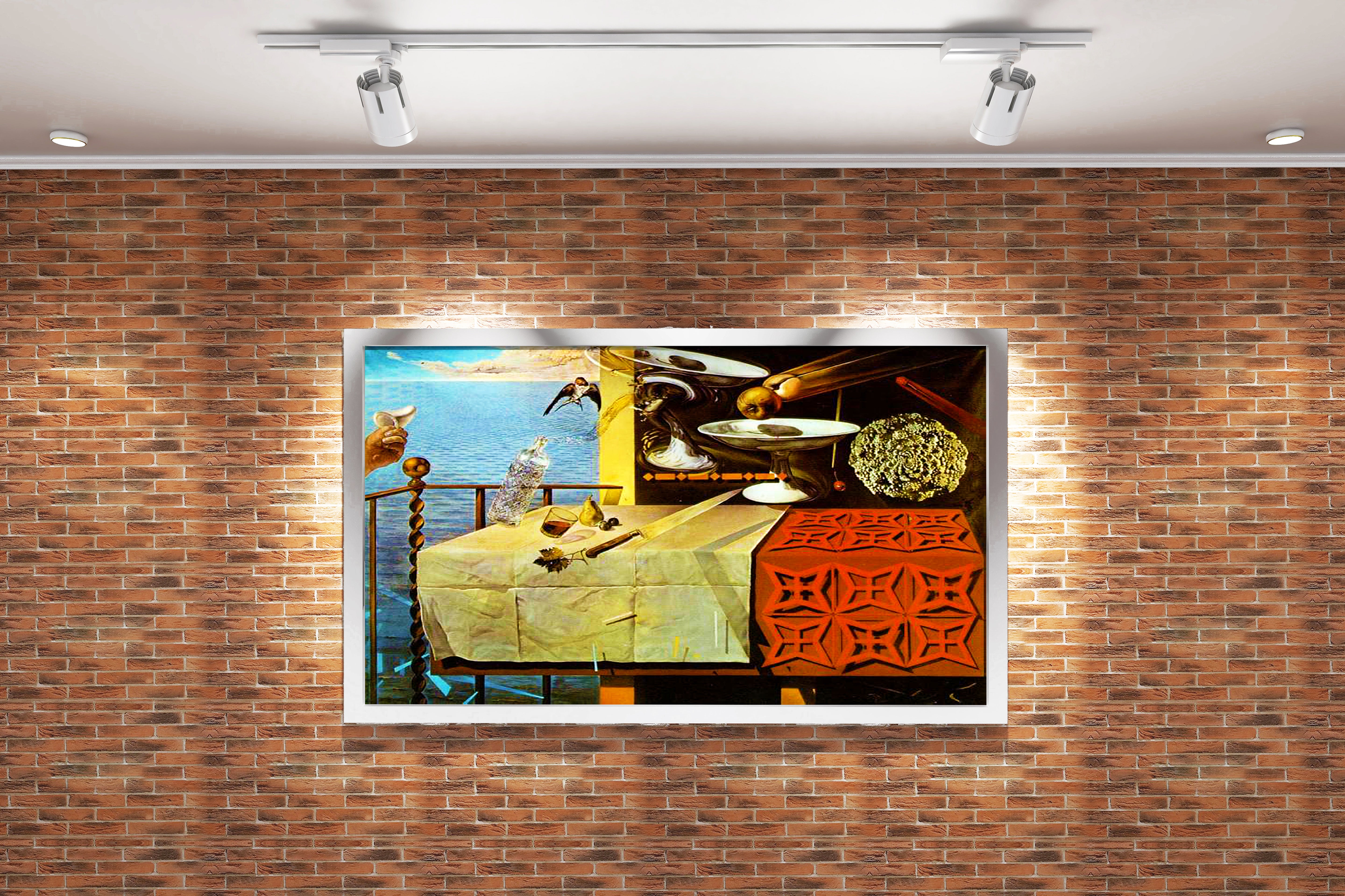 Salvador Dalí Nature Morte Vivante Sürrealist Kanvas Tablo