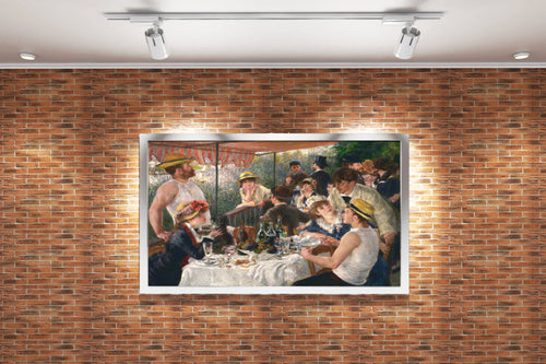 Pierre-Auguste Renoir'ın Neşeli Başyapıtı Kayıkçıların Öğle Yemeği Empresyonist Kanvas Tablo