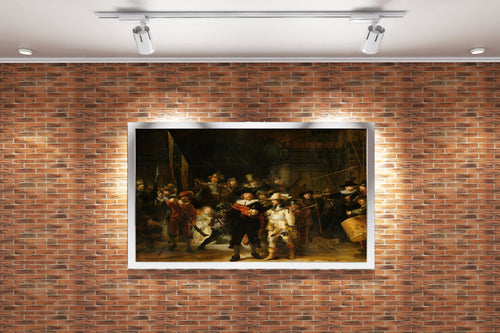 Rembrandt'ın Anıtsal Başyapıtı Gece Devriyesi (The Night Watch) Hollanda Altın Çağı Kanvas Tablo