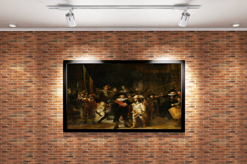 Rembrandt'ın Anıtsal Başyapıtı Gece Devriyesi (The Night Watch) Hollanda Altın Çağı Kanvas Tablo