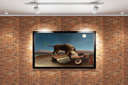 Henri Rousseau Uyuyan Çingene Naif Sanat Kanvas Tablo